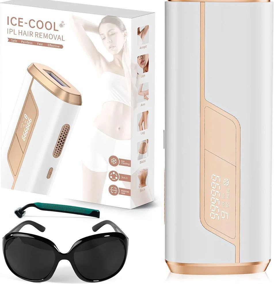 لیزر خانگی حذف موهای زائد سرد IPL برند LUBEX