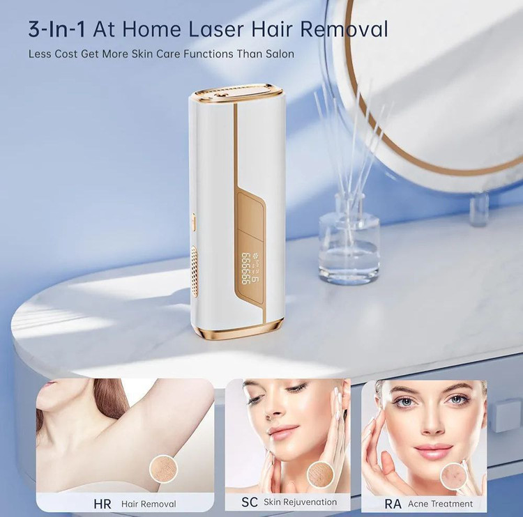 لیزر خانگی حذف موهای زائد سرد IPL برند LUBEX