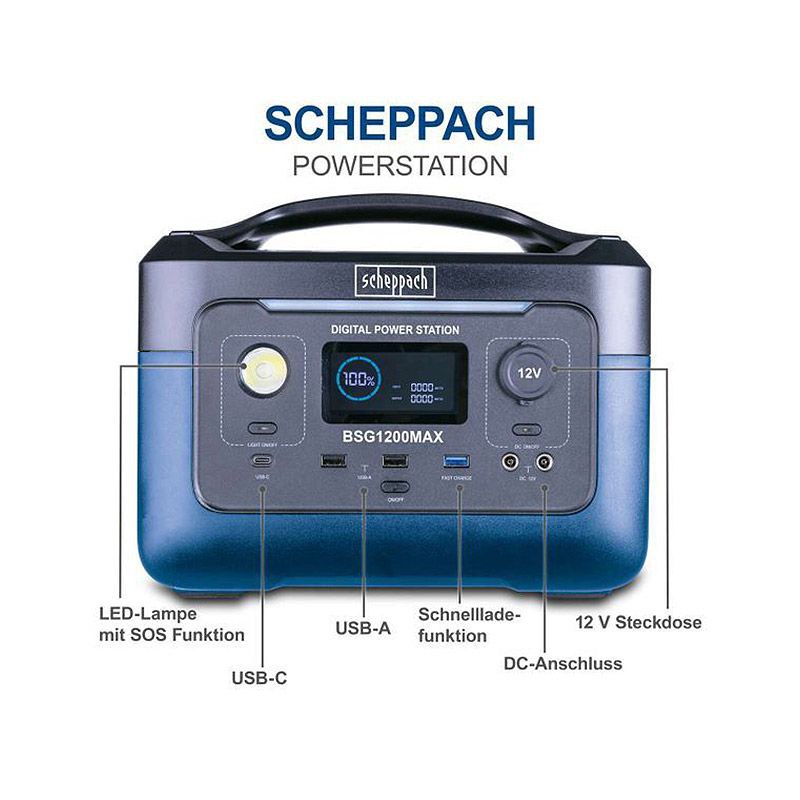 پاور استیشن آلمانی Scheppach مدل BSG1200MAX یک وسیله عالی برای تامین برق