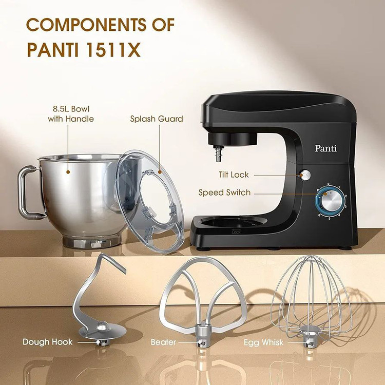 همزن کاسه دار 8.5 لیتر پانتی مدل PANTI SM-1511X