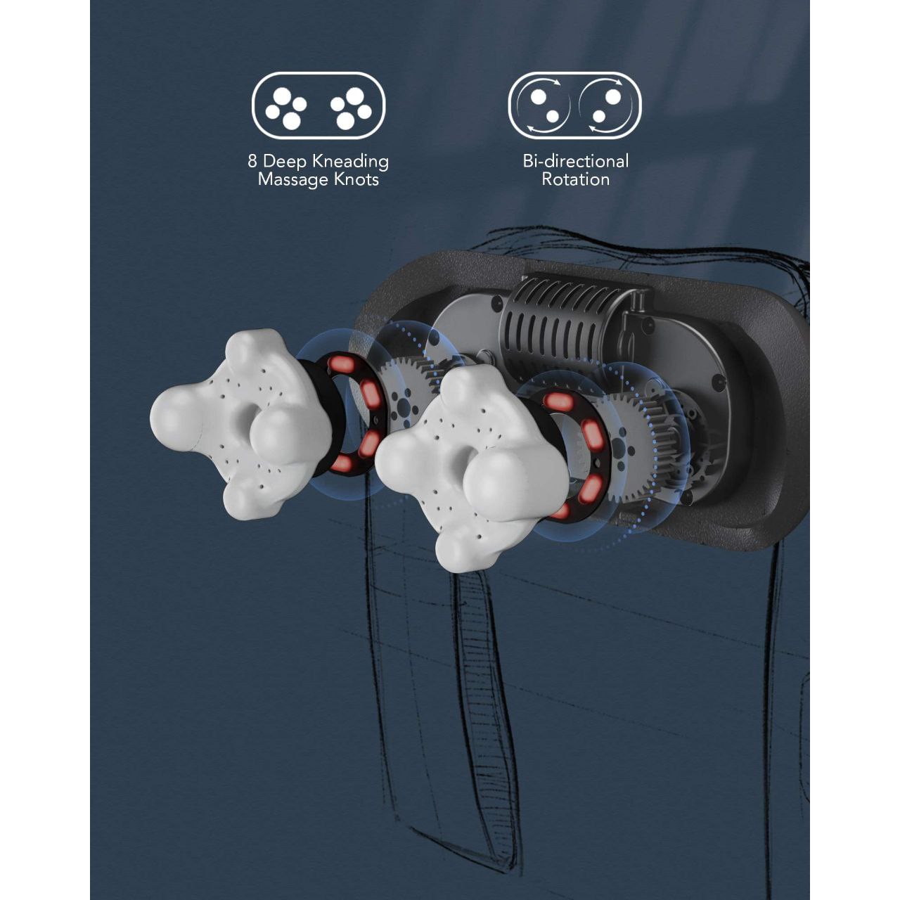 ماساژور چرخشی سه‌بعدی نایپو | NAIPO  شیاتسو مدل MGS-150DC