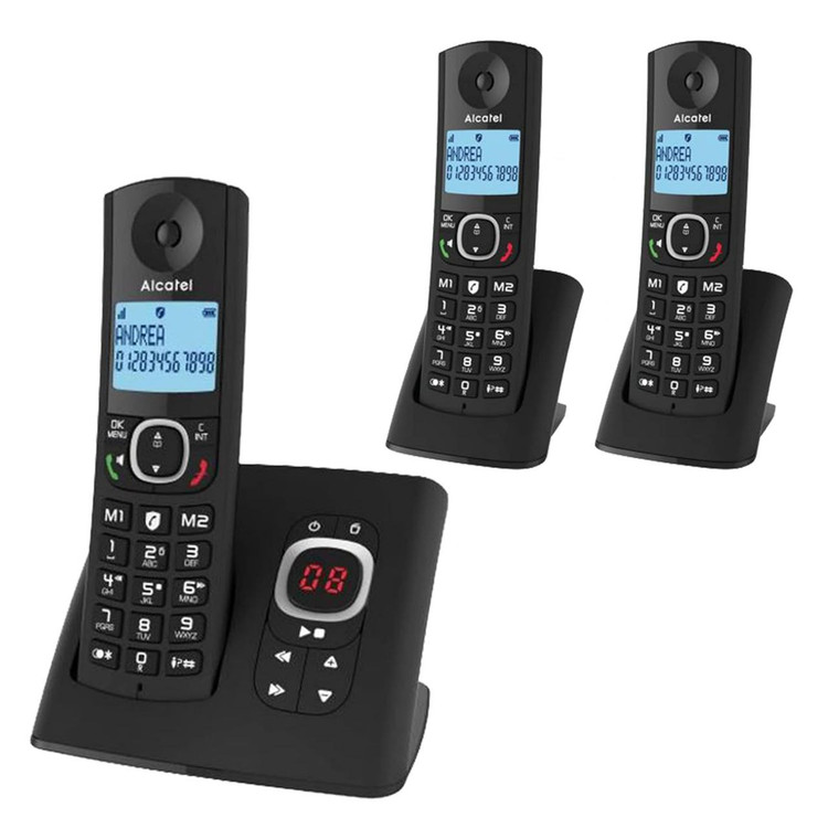 تلفن سه گوشی منشی دار برند الکاتل Alcatel مدل f530 voice trio