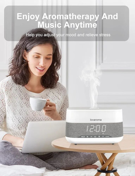 بخور سرد Lovaroma اسپیکر و ساعت دار