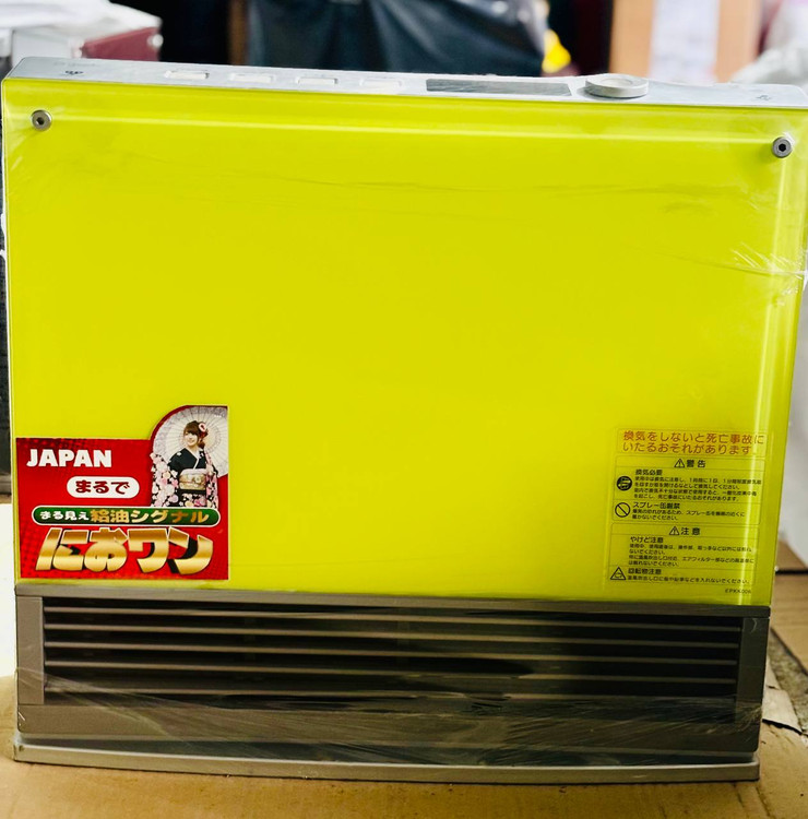 بخاری ژاپنی شیشه ای گازی برقی گاز شهری بدون دودکش سایز ۴۰۰۰