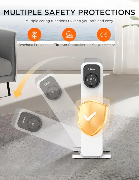 شوفاژ برقی برند میدیا روغنی 11پره مدلMHO231R11BPW