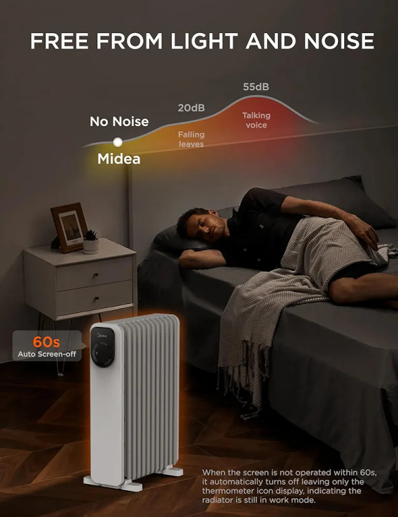 شوفاژ برقی برند میدیا روغنی 11پره مدلMHO231R11BPW