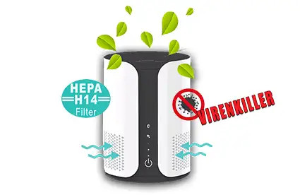 دستگاه تصفیه هوا مدل BKJ15A با فیلتر HEPA H14