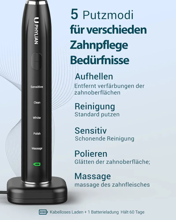 مسواک شارژی برند PHYLIAN مدل HH06015