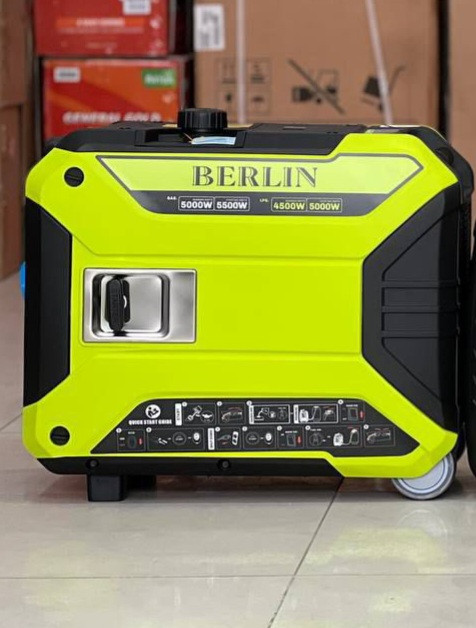 موتور برق دوگانه سوز گازمایع و بنزینی برلین مدل BE6500EIG