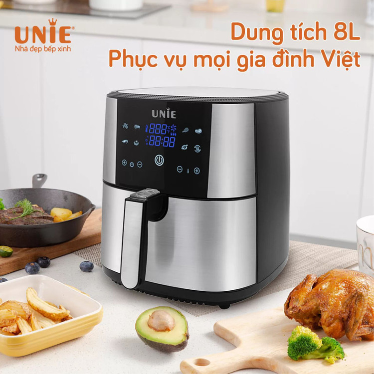 سرخ کن بدون روغن یونی مدل UE-800 ظرفیت 8 لیتری